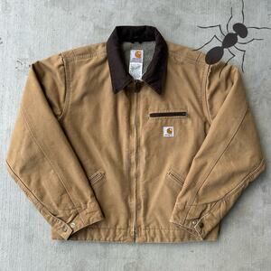 Vintage Y2K Carhartt WOMENS WJ097 brown Detroit work wear jacket